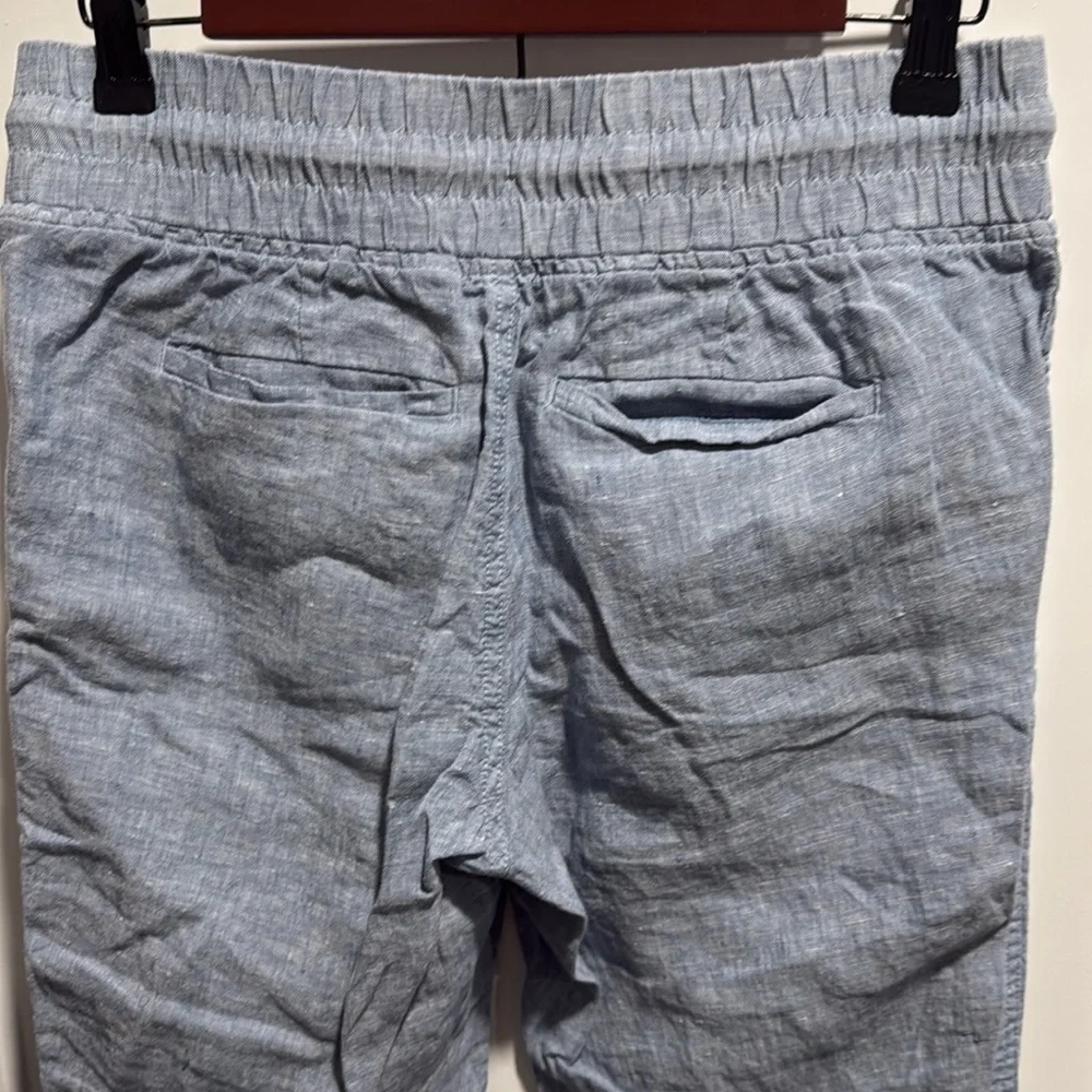 ATHLETA Cabo Linen Joggers Chambray Blue Size 4P
